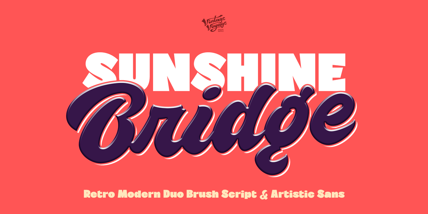 Beispiel einer VVDS Sunshine Bridge-Schriftart